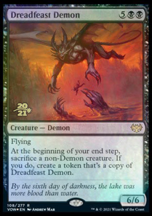 Dreadfeast Demon [Innistrad: Crimson Vow Prerelease Promos] | Fandemonia Ltd