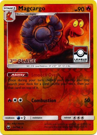Magcargo (24/168) (League Promo 3rd Place) [Sun & Moon: Celestial Storm] | Fandemonia Ltd
