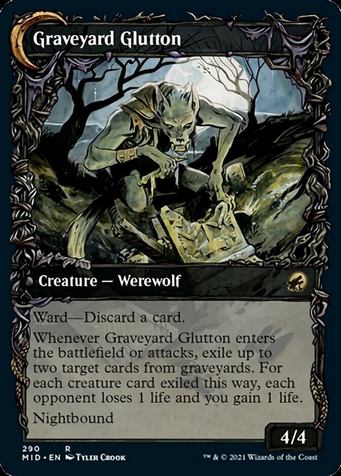 Graveyard Trespasser // Graveyard Glutton (Showcase Equinox) [Innistrad: Midnight Hunt] | Fandemonia Ltd