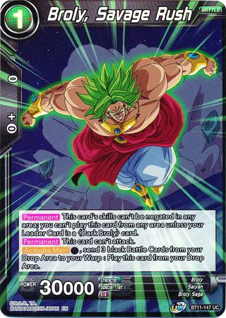 Broly, Savage Rush (BT11-147) [Vermilion Bloodline 2nd Edition] | Fandemonia Ltd