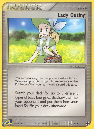 Lady Outing (83/109) [EX: Ruby & Sapphire] | Fandemonia Ltd
