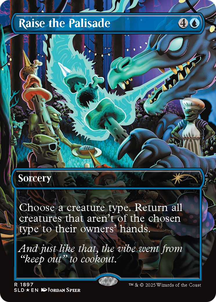 Raise the Palisade (Double Rainbow Foil) [Secret Lair Drop Series] | Fandemonia Ltd