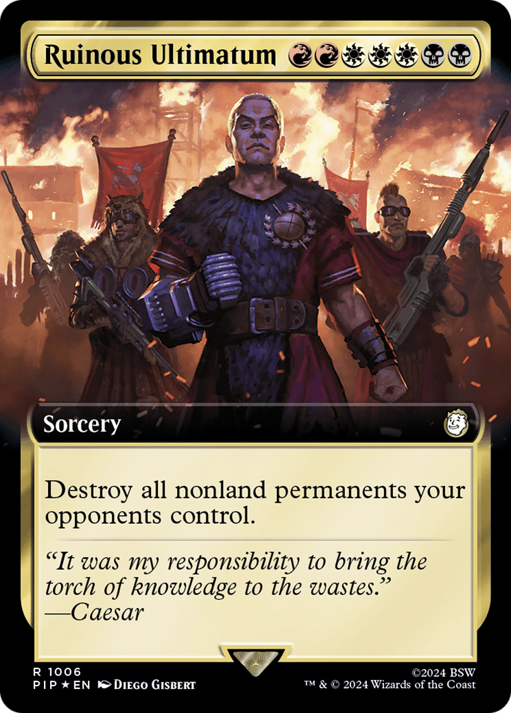 Ruinous Ultimatum (Extended Art) (Surge Foil) [Fallout] | Fandemonia Ltd