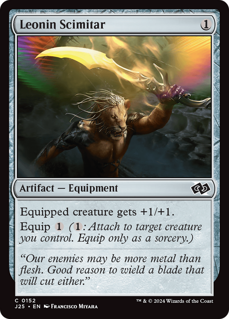 Leonin Scimitar [Foundations Jumpstart] | Fandemonia Ltd