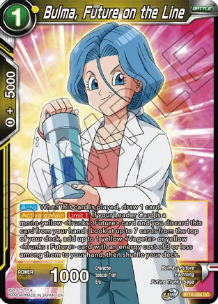 Bulma, Future on the Line (BT16-084) [Realm of the Gods] | Fandemonia Ltd