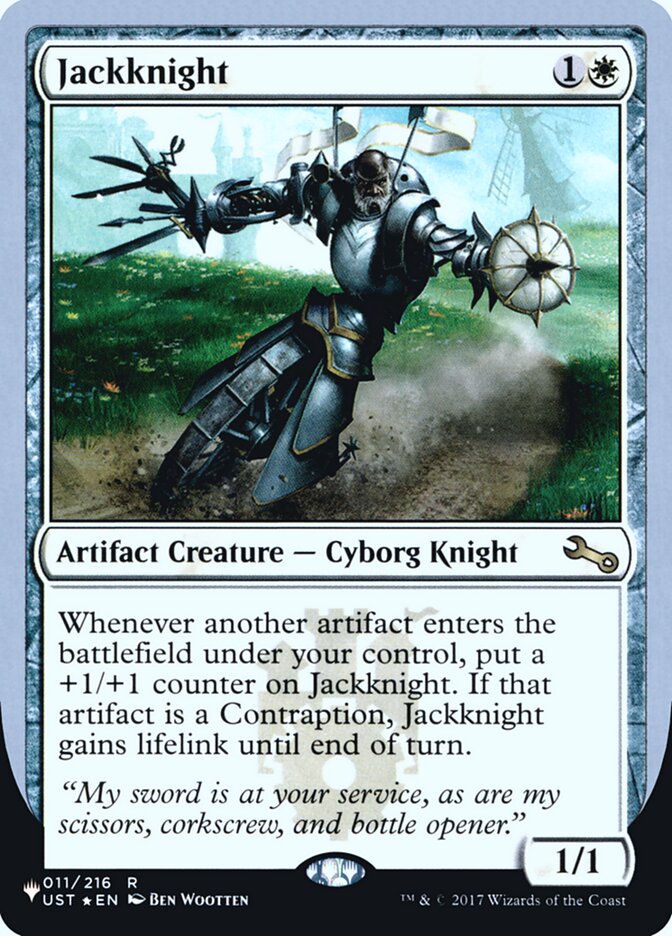 Jackknight (Unfinity Foil Edition) [The List] | Fandemonia Ltd