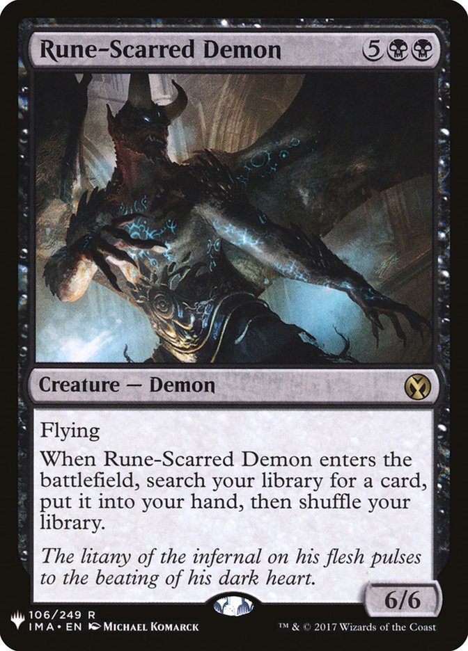 Rune-Scarred Demon [Mystery Booster] | Fandemonia Ltd