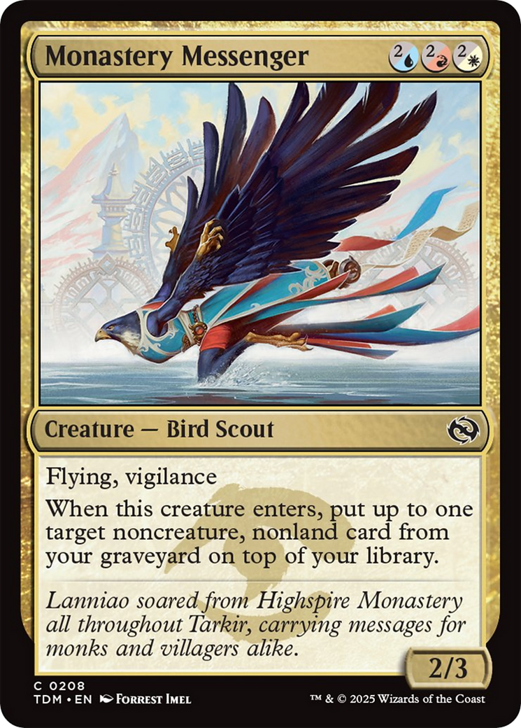 Monastery Messenger [Tarkir: Dragonstorm] | Fandemonia Ltd