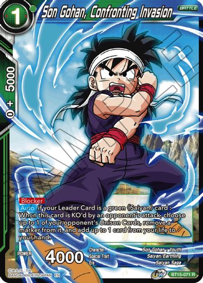Son Gohan, Confronting Invasion (BT15-071) [Saiyan Showdown] | Fandemonia Ltd
