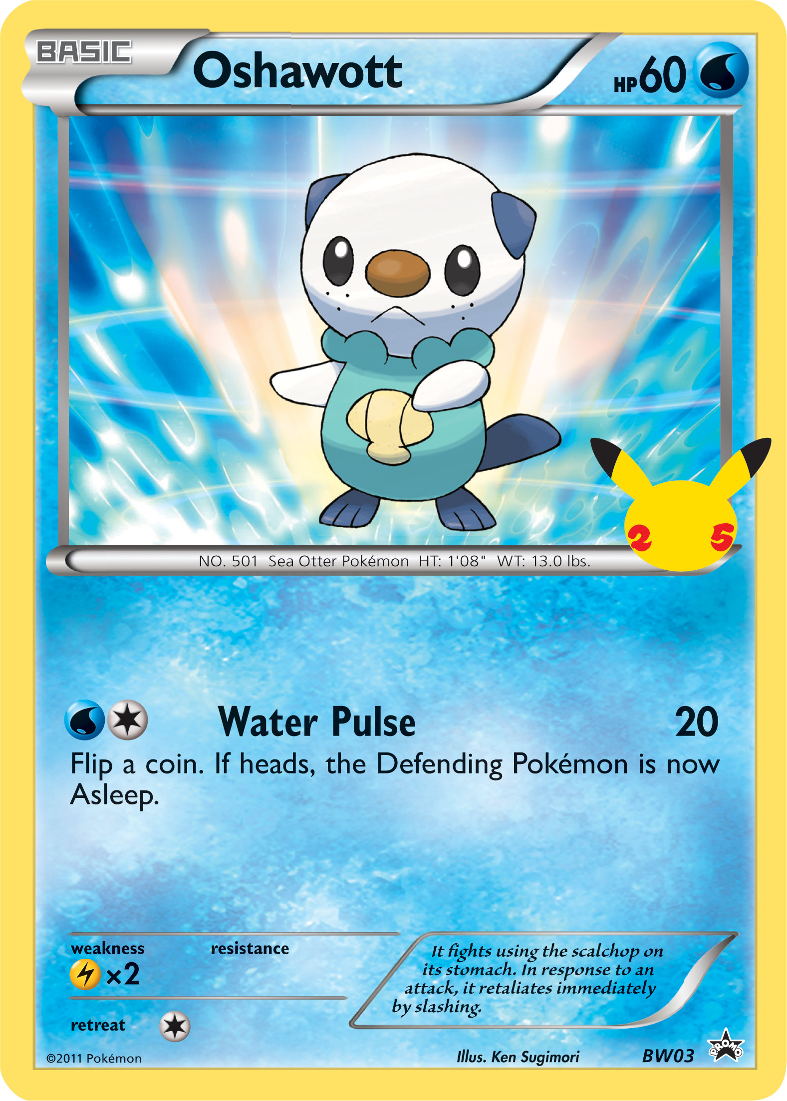 Oshawott (BW03) (Jumbo Card) [First Partner Pack] | Fandemonia Ltd