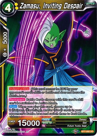 Zamasu, Inviting Despair (BT7-092) [Assault of the Saiyans] | Fandemonia Ltd