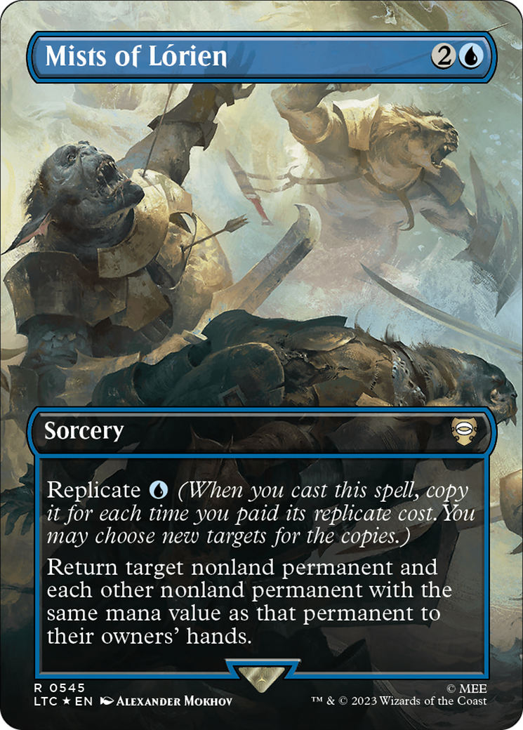 Mists of Lorien (Borderless) (Surge Foil) [The Lord of the Rings: Tales of Middle-Earth Commander] | Fandemonia Ltd