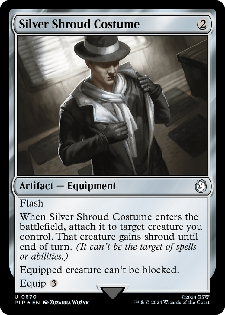 Silver Shroud Costume (Surge Foil) [Fallout] | Fandemonia Ltd