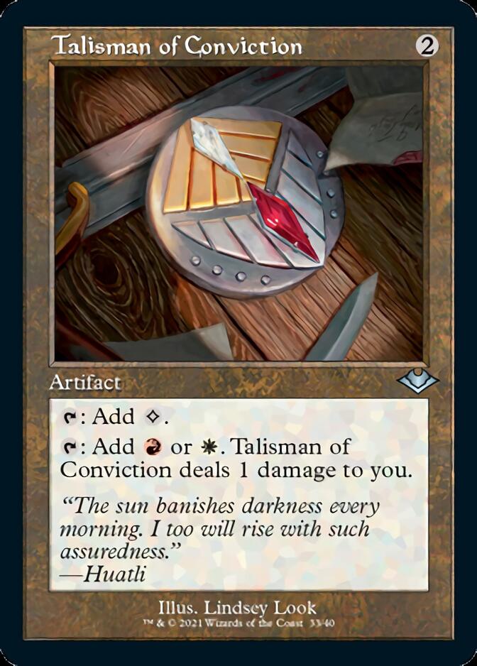 Talisman of Conviction (Retro Foil Etched) [Modern Horizons] | Fandemonia Ltd