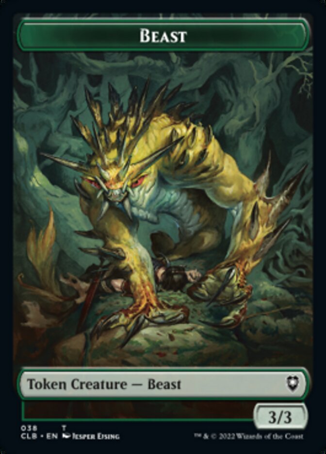 Satyr // Beast Double-Sided Token [Commander Legends: Battle for Baldur's Gate Tokens] | Fandemonia Ltd