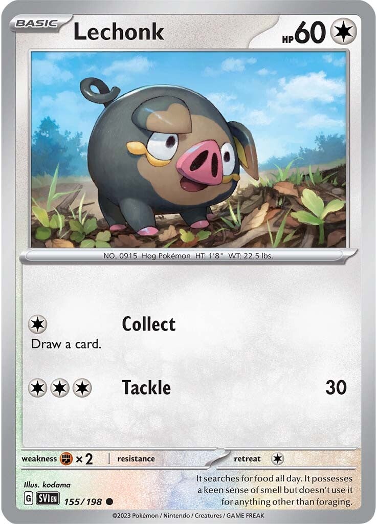 Lechonk (155/198) [Scarlet & Violet: Base Set] | Fandemonia Ltd