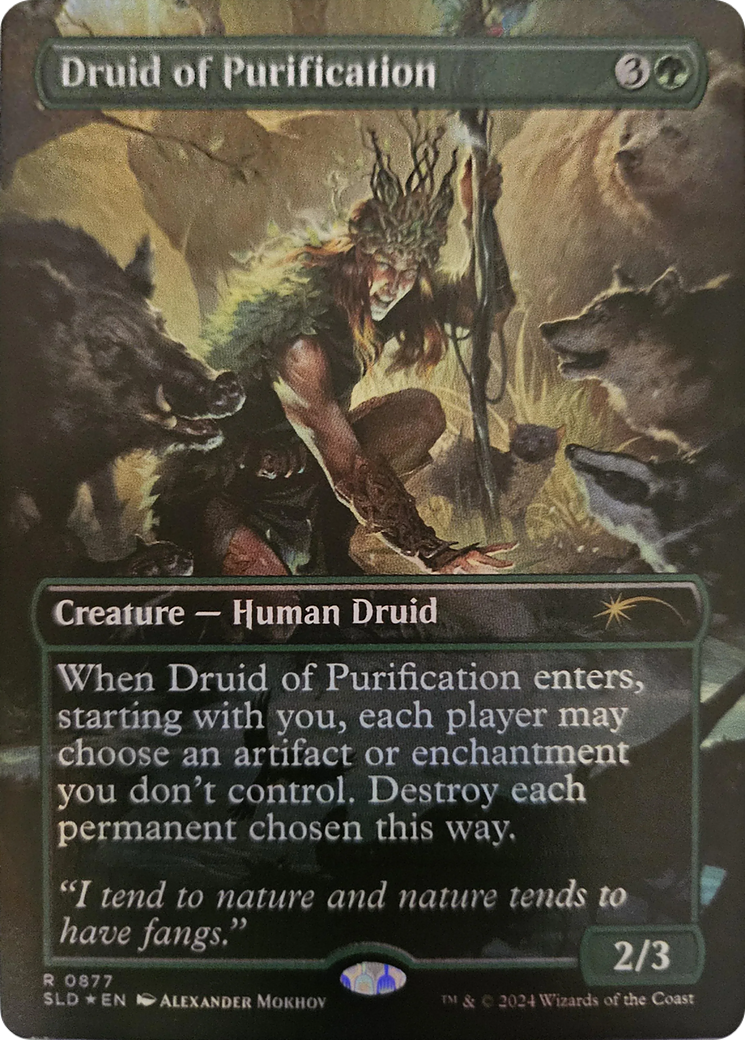 Druid of Purification (Rainbow Foil) [Secret Lair Drop Series] | Fandemonia Ltd
