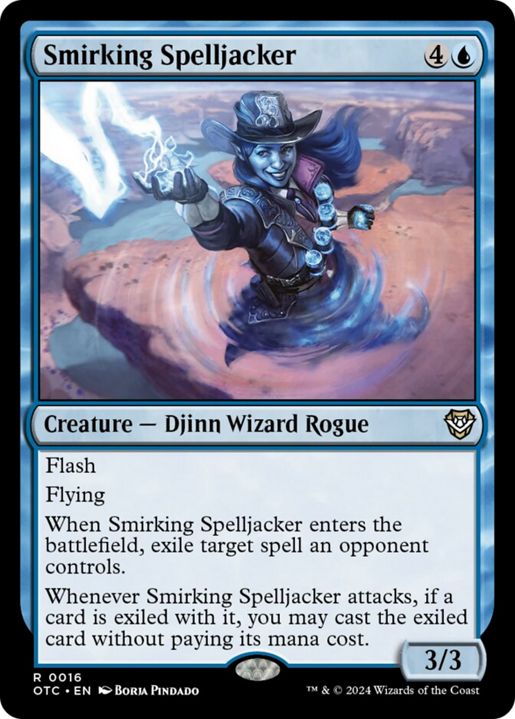 Smirking Spelljacker [Outlaws of Thunder Junction Commander] | Fandemonia Ltd