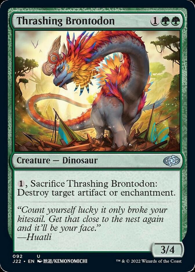 Thrashing Brontodon [Jumpstart 2022] | Fandemonia Ltd