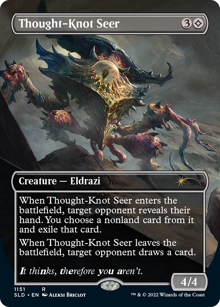 Thought-Knot Seer (1151) (Borderless) [Secret Lair Drop Series] | Fandemonia Ltd