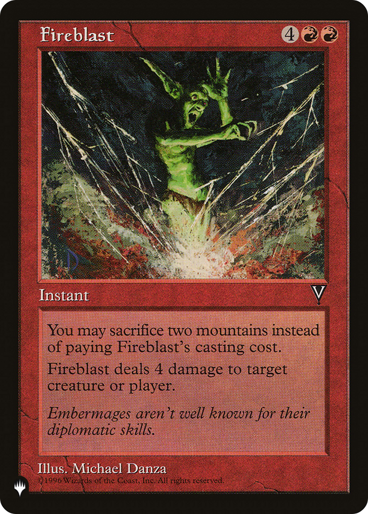 Fireblast [The List] | Fandemonia Ltd