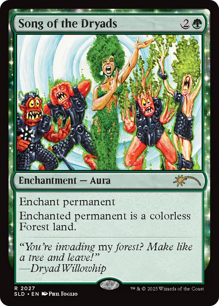 Song of the Dryads (2027) (Rainbow Foil) [Secret Lair Drop Series] | Fandemonia Ltd