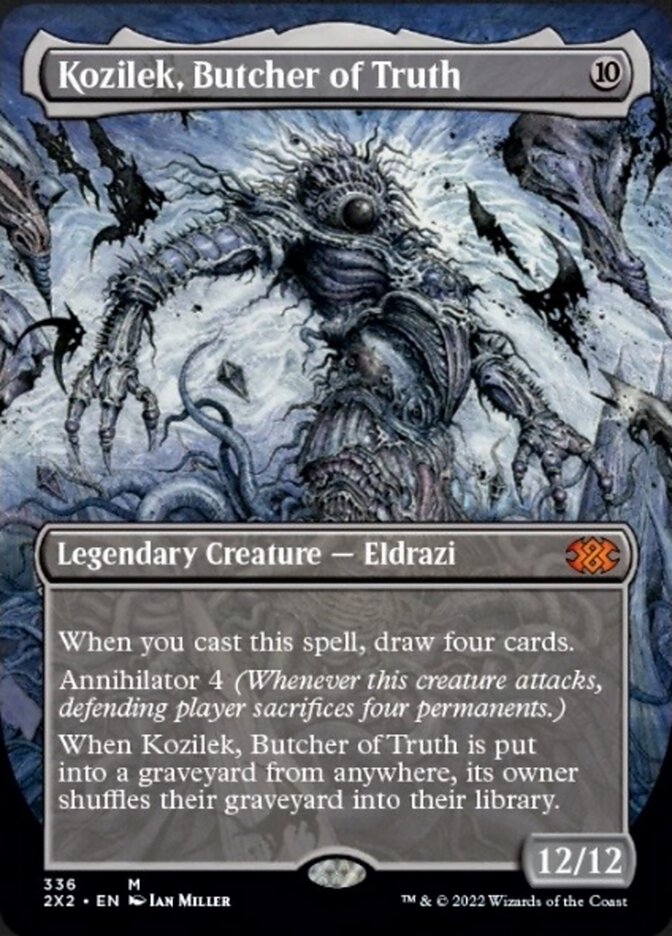 Kozilek, Butcher of Truth (Borderless Alternate Art) [Double Masters 2022] | Fandemonia Ltd