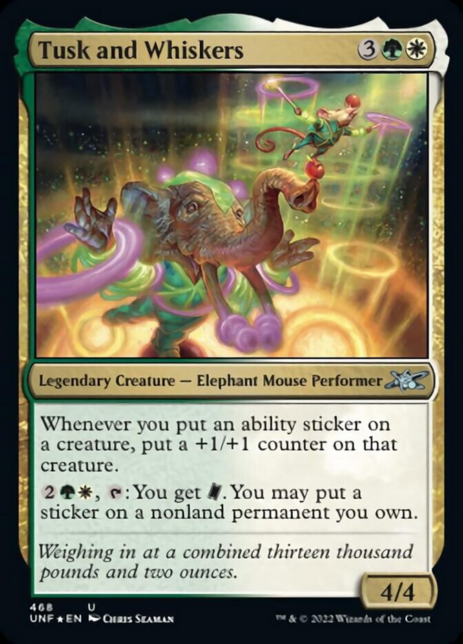 Tusk and Whiskers (Galaxy Foil) [Unfinity] | Fandemonia Ltd