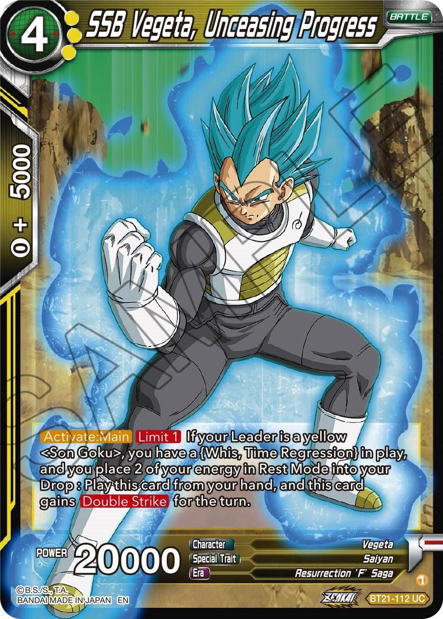 SSB Vegeta, Unceasing Progress (BT21-112) [Wild Resurgence] | Fandemonia Ltd