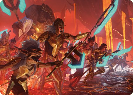 Roar of Resistance Art Card [Phyrexia: All Will Be One Art Series] | Fandemonia Ltd