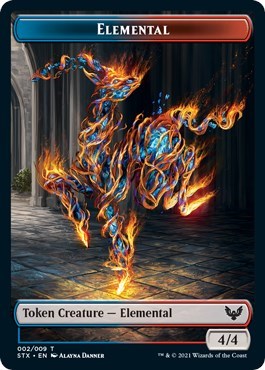 Elemental // Pest Double-Sided Token [Strixhaven: School of Mages Tokens] | Fandemonia Ltd