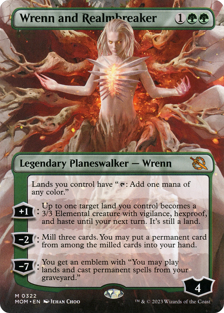 Wrenn and Realmbreaker (Borderless Alternate Art) [March of the Machine] | Fandemonia Ltd