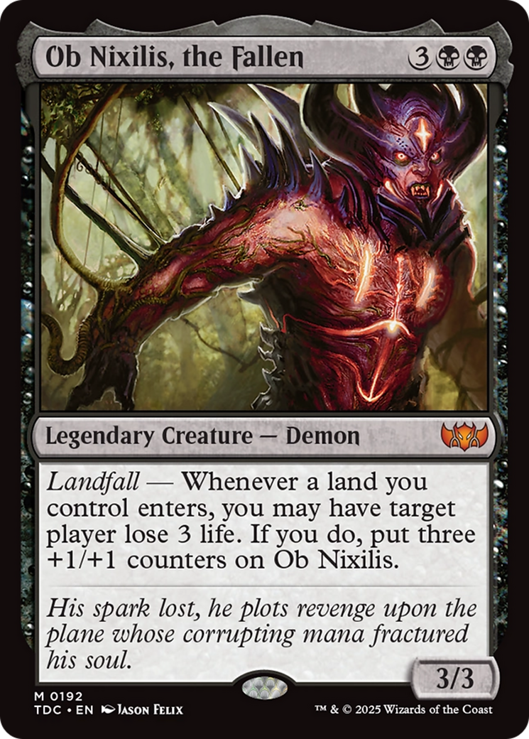 Ob Nixilis, the Fallen [Tarkir: Dragonstorm Commander] | Fandemonia Ltd