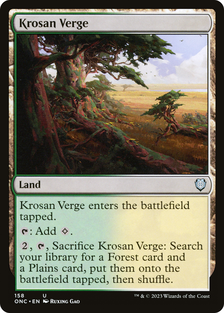 Krosan Verge [Phyrexia: All Will Be One Commander] | Fandemonia Ltd