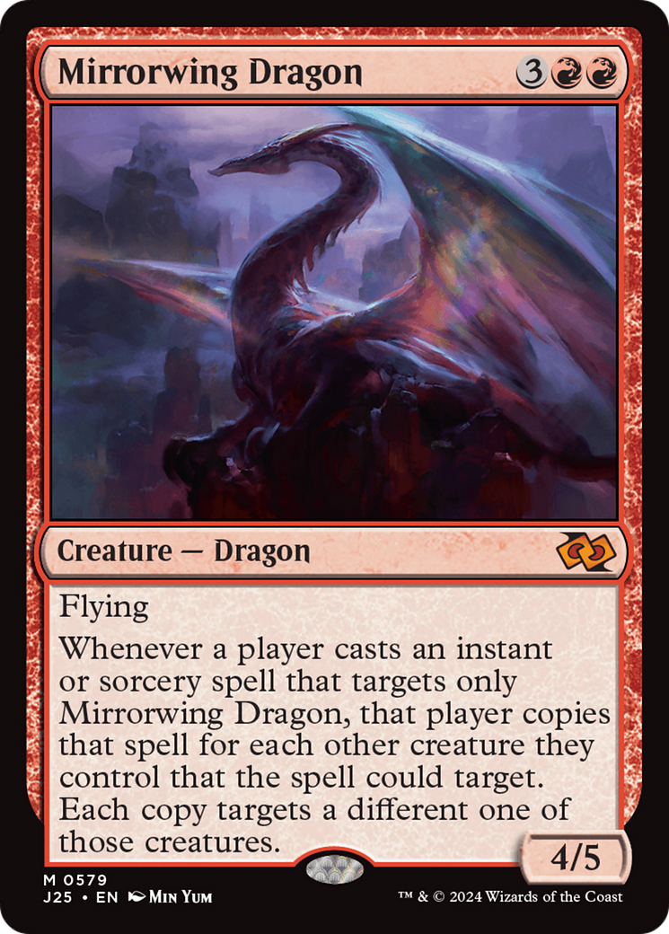 Mirrorwing Dragon [Foundations Jumpstart] | Fandemonia Ltd
