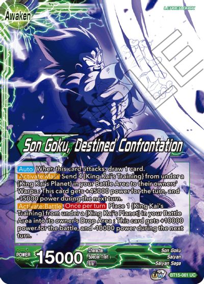 Son Goku // Son Goku, Destined Confrontation (BT15-061) [Saiyan Showdown] | Fandemonia Ltd