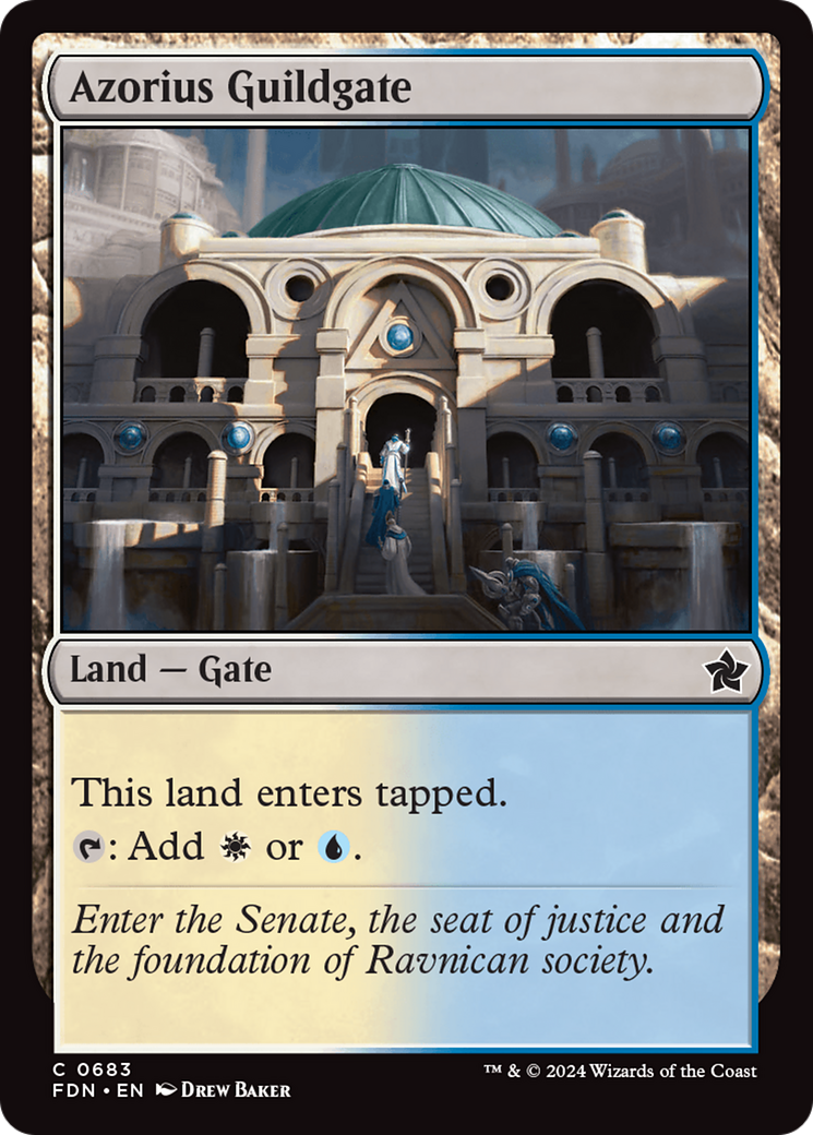Azorius Guildgate [Foundations] | Fandemonia Ltd