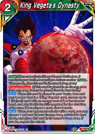 King Vegeta's Dynasty (SD9-05) [Assault of the Saiyans] | Fandemonia Ltd