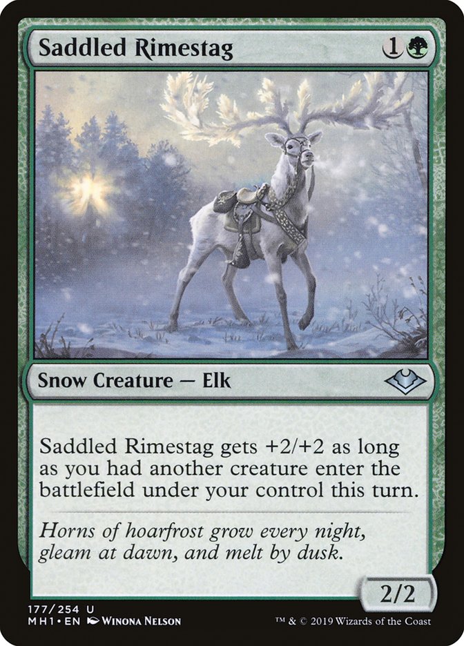 Saddled Rimestag [Modern Horizons] | Fandemonia Ltd
