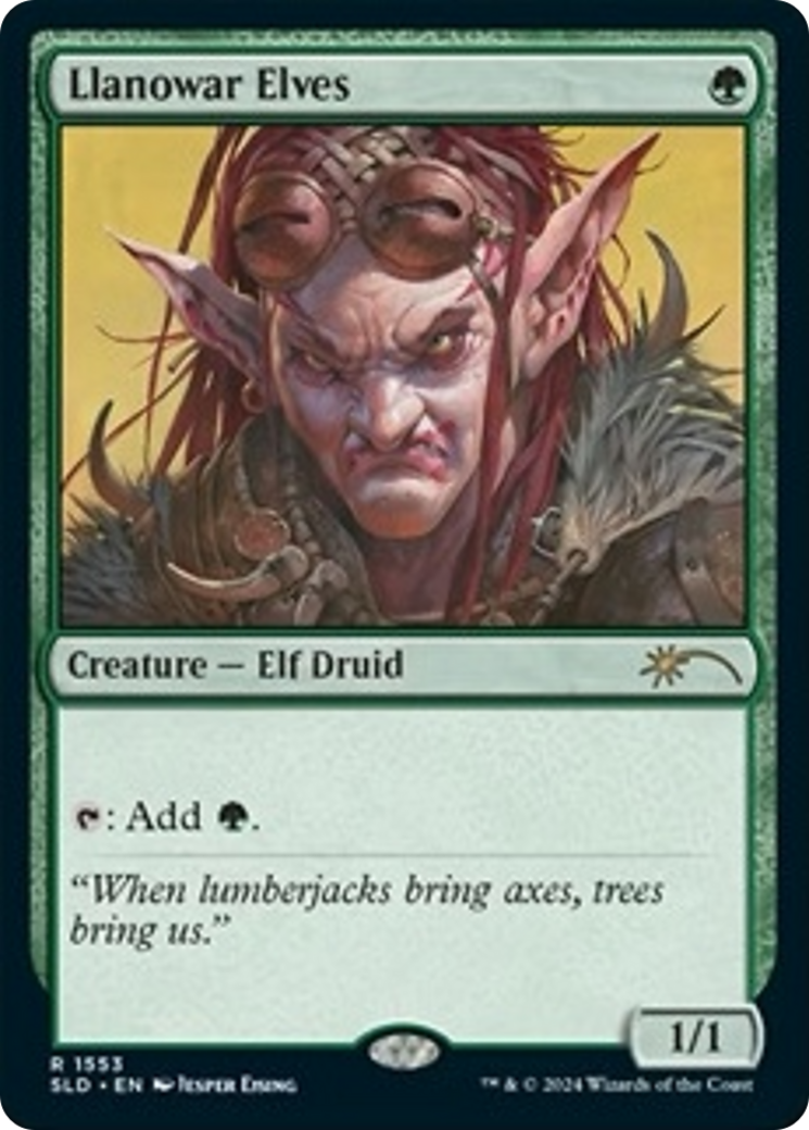 Llanowar Elves (1553) (Rainbow Foil) [Secret Lair Drop Series] | Fandemonia Ltd