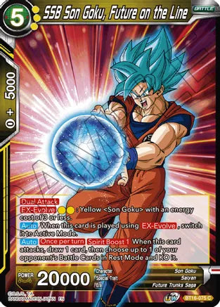 SSB Son Goku, Future on the Line (BT16-075) [Realm of the Gods] | Fandemonia Ltd