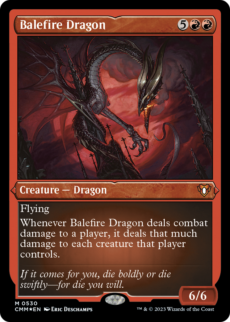Balefire Dragon (Foil Etched) [Commander Masters] | Fandemonia Ltd