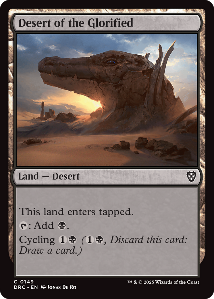 Desert of the Glorified [Aetherdrift Commander] | Fandemonia Ltd