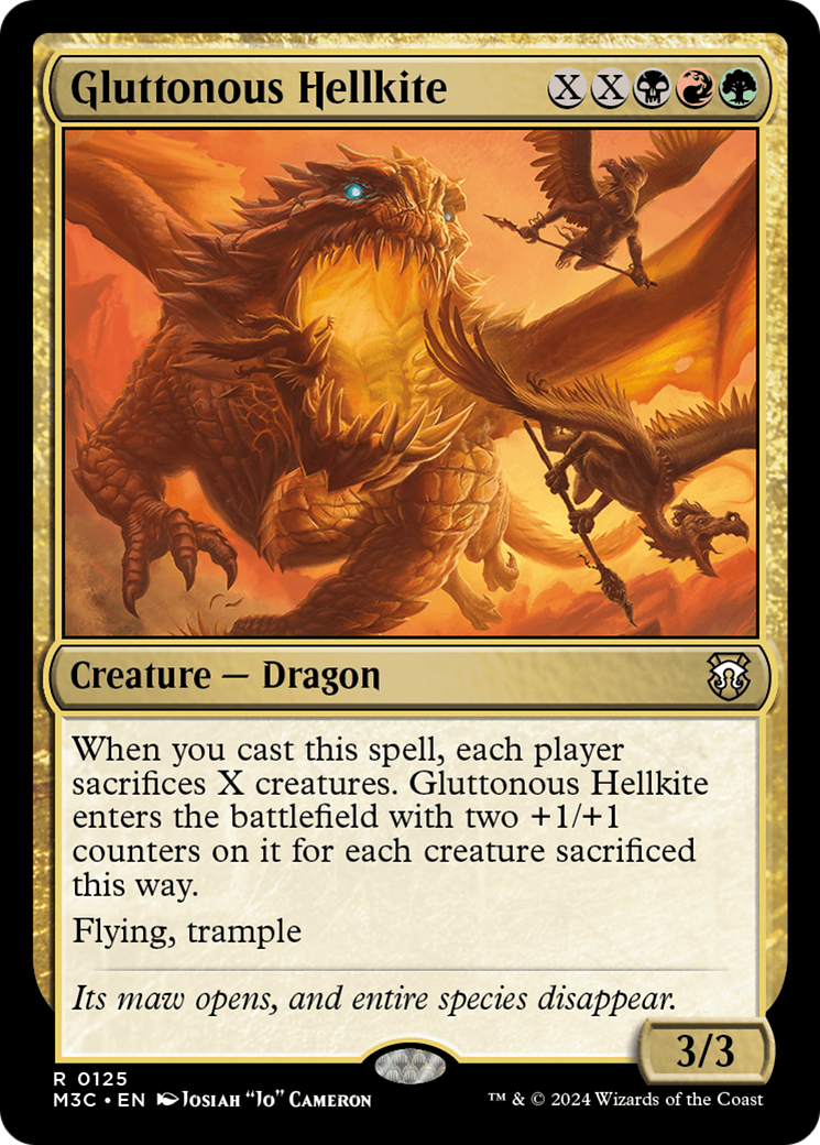 Gluttonous Hellkite [Modern Horizons 3 Commander] | Fandemonia Ltd