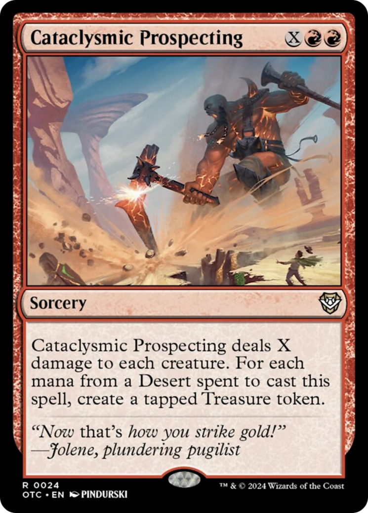 Cataclysmic Prospecting [Outlaws of Thunder Junction Commander] | Fandemonia Ltd