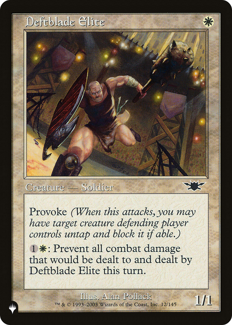 Deftblade Elite [The List] | Fandemonia Ltd