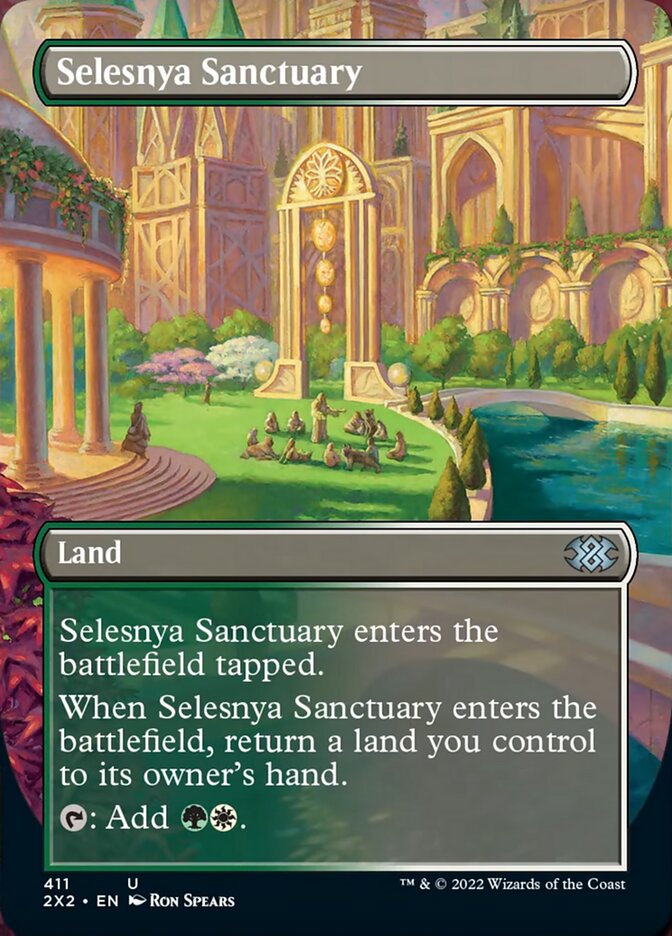 Selesnya Sanctuary (Borderless Alternate Art) [Double Masters 2022] | Fandemonia Ltd