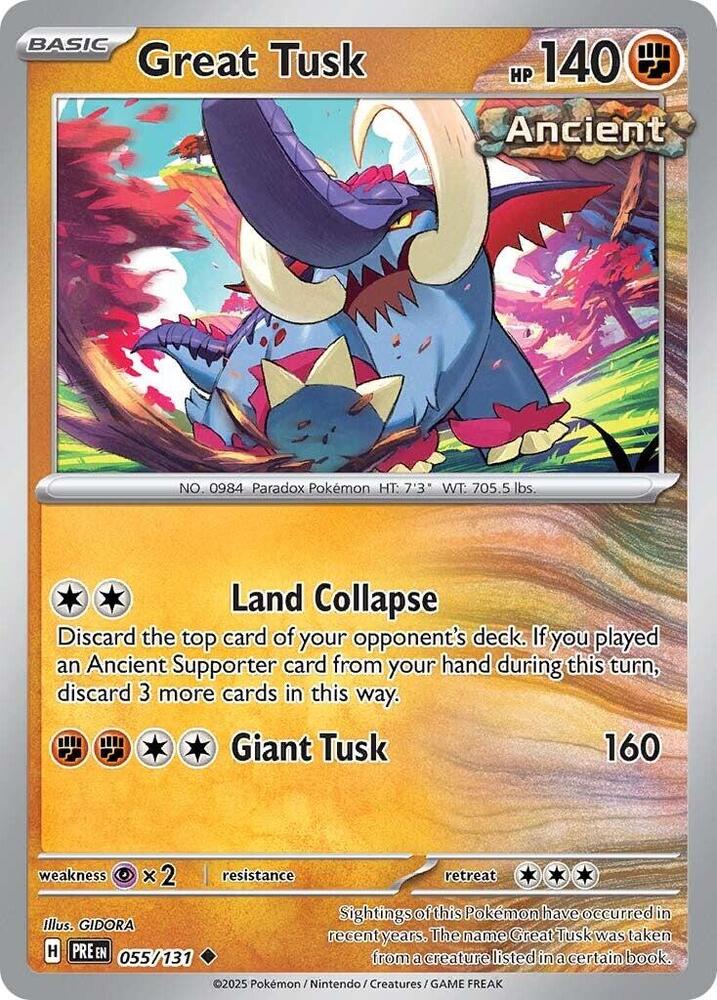 Great Tusk (055/131) [Scarlet & Violet: Prismatic Evolutions] | Fandemonia Ltd