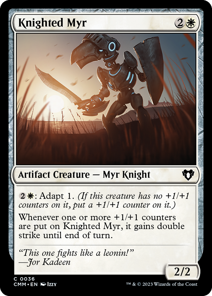 Knighted Myr [Commander Masters] | Fandemonia Ltd