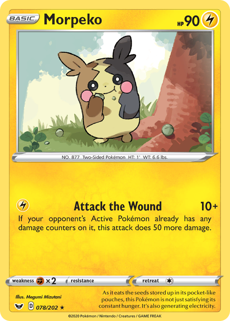 Morpeko (078/202) [Sword & Shield: Base Set] | Fandemonia Ltd
